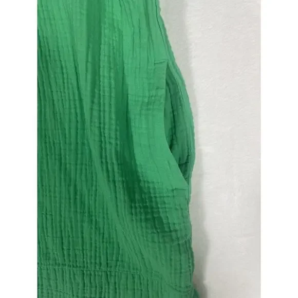 J Crew Women’s Short-Sleeve Gauze Popover Dress Sz LP Beach Resort Cruise Vacay - Picture 7 of 13